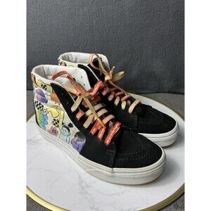 Vans Sk8-Hi Cultivate Care Mens 6 Womens 7.5 Black Suede High Top Sneaker Canvas